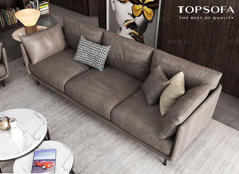 Sofa văng da TS 316 thiết kế 3 chỗ ngồi