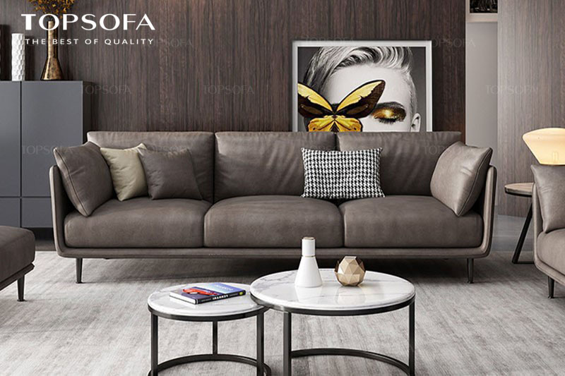 Sofa văng da màu nâu cà phê là sự lựa chọn tuyệt vời với những không gian được thiết kế theo phong cách cổ điển, tân cổ điển.