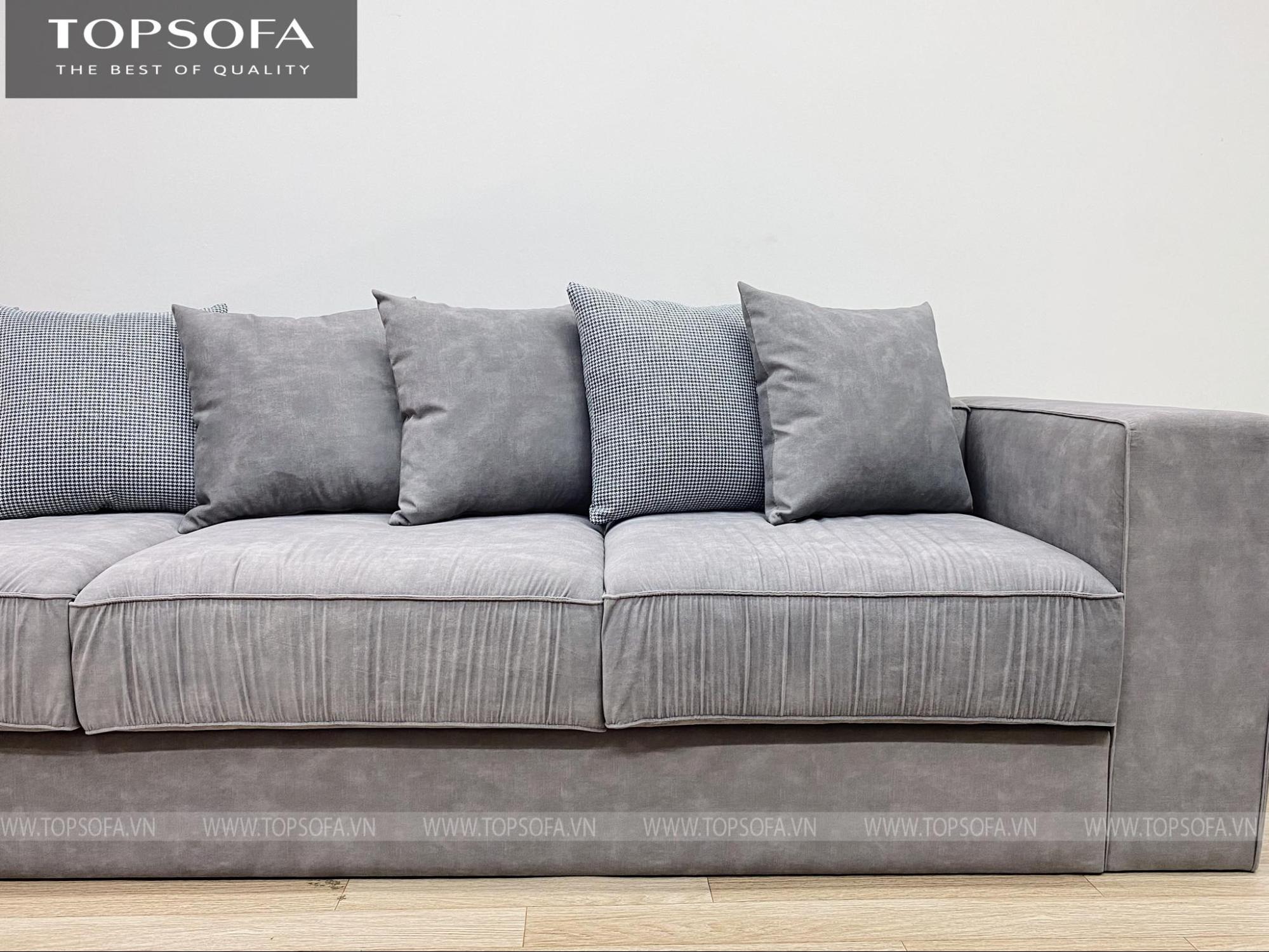Sofa văng nỉ TS320 thiết kế không chân