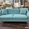 Sofa văng nỉ màu xanh TS309