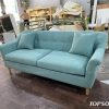 Sofa văng nỉ màu xanh TS309