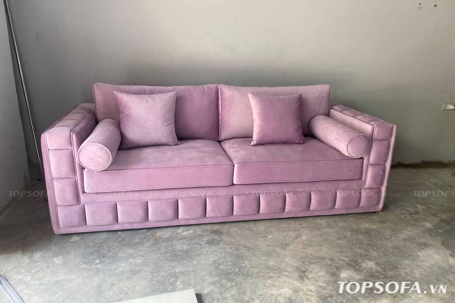 Sofa văng TS329 màu hồng