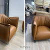 Ghế armchair bọc da - TS103