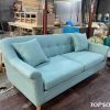 Sofa văng nỉ màu xanh TS309