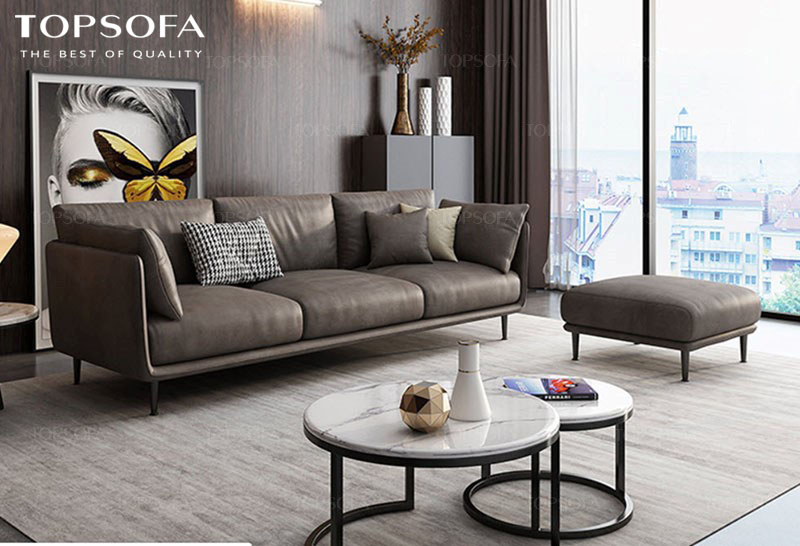 Sofa văng thiết kế đơn giản, thích hợp với các căn hộ chung cư