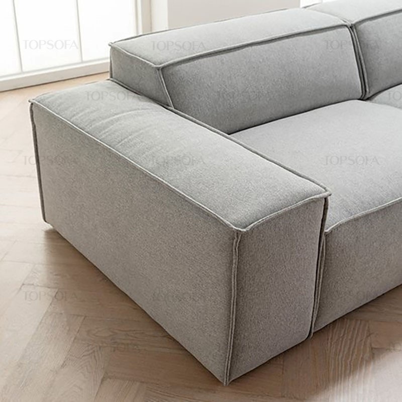 sofa góc nỉ TS214 êm ái