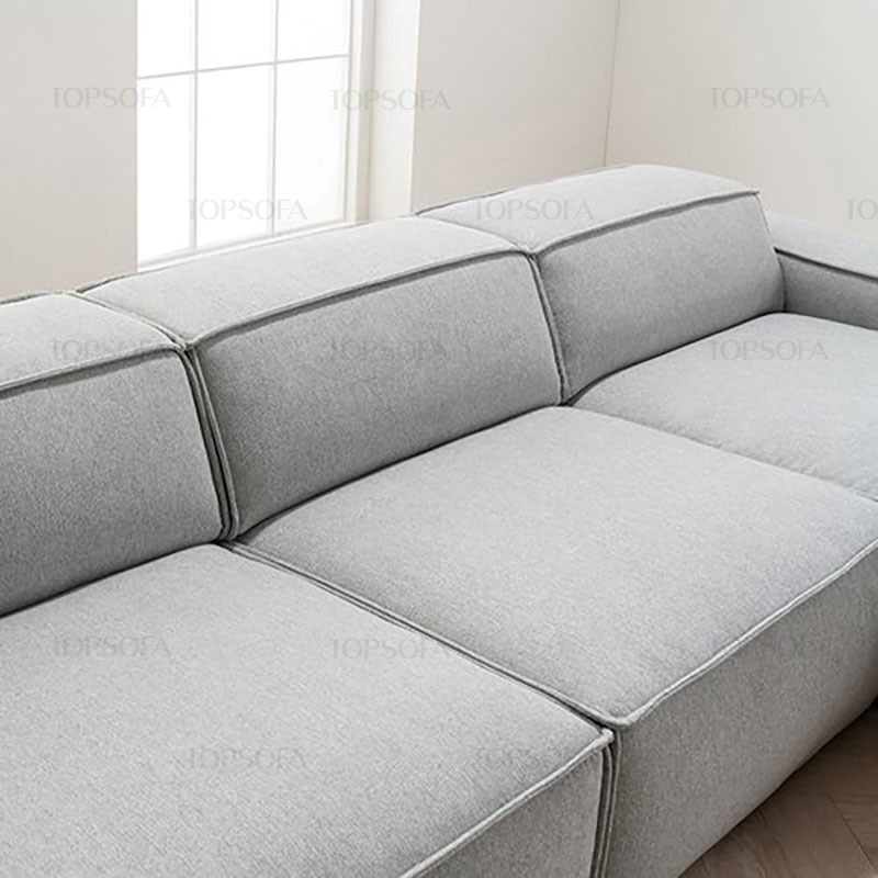 Sofa góc nỉ TS214 thiết kế không chân