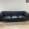 sofa da tân cổ điển TS510 thiết kế chân inox