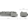 Sofa góc nỉ  Bắc Âu mã TS220