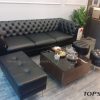 Sofa văng da cổ điển TS510 chất liệu da hàn quốc