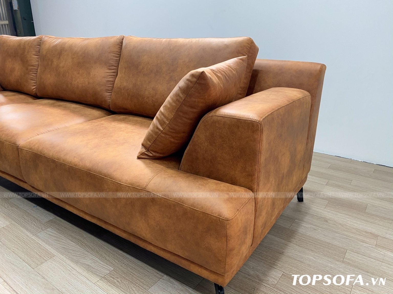 sofa góc ts219 màu cam cháy