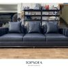 Sofa văng da bò nhập khẩu Ý TS337