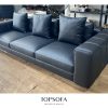 Sofa văng da bò nhập khẩu Ý TS337