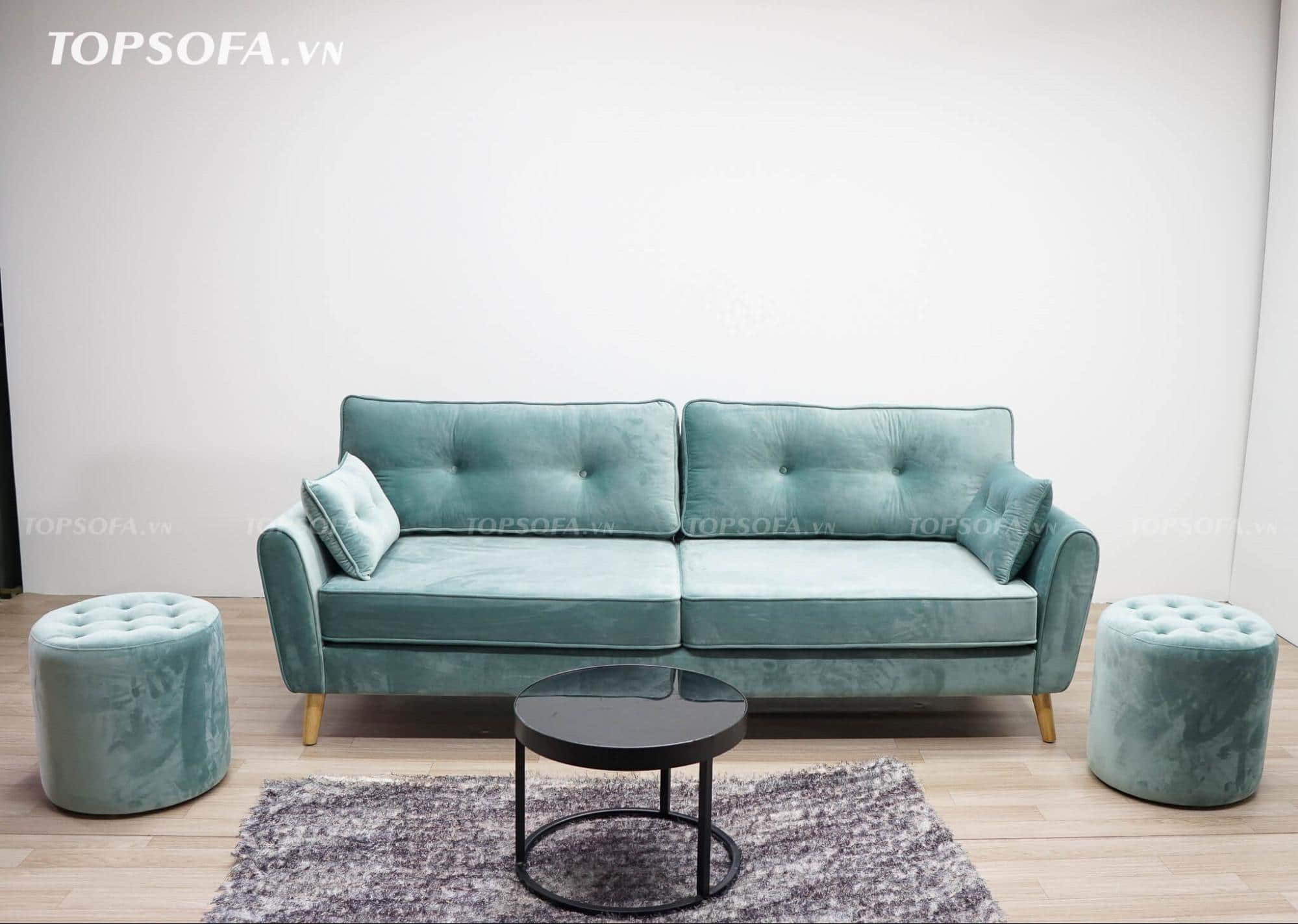 Sofa văng nỉ TS333 mặt trước