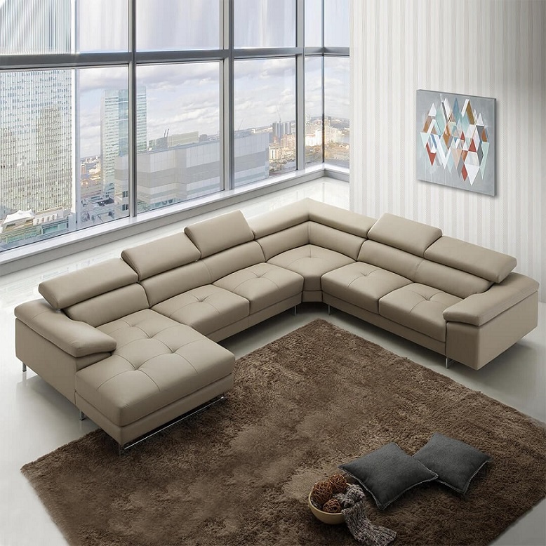 Sofa góc quây phù hợp với những không gian có diện tích rộng. 