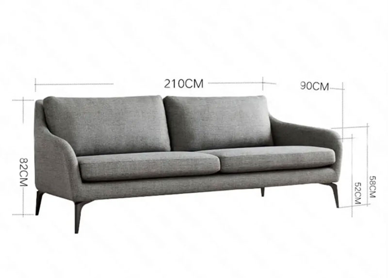 mẫu kích thước sofa TS344