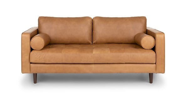 Sofa văng 2 chỗ ngồi nhỏ gọn, thiết kế đơn giản nhưng vẫn mang lại vẻ đẹp trang nhã. Phần đệm ngồi và lưng tựa được làm từ mút cao cấp, bên ngoài bọc da công nghiệp Nhật Bản có độ bền cao. 