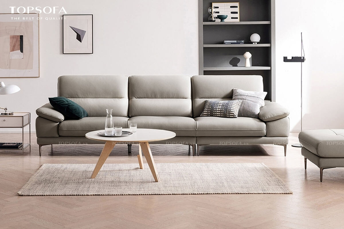 Sofa sở hữu thiết kế 3 chỗ ngồi rộng rãi cùng đệm mút vô cùng êm ái.