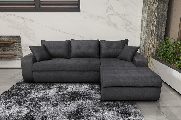 Những điểm nhấn sâu tinh tế ở phần đệm ngồi và gối tựa làm cho ghế sofa giàu tính thẩm mỹ và người dùng cũng cảm thấy thoải mái hơn