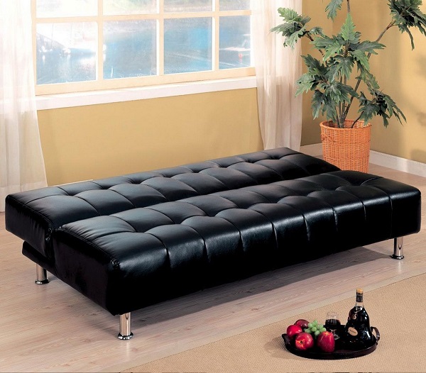 Khi dựng thành ghế lên sẽ thành sofa, kéo thành ghế xuống sẽ thành giường, mẫu sofa này tiện lợi vô cùng