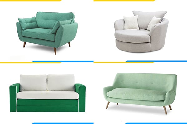 Sofa da phòng ngủ có đa dạng kiểu dáng nên bạn có rất nhiều tùy chọn cho phòng ngủ nhỏ