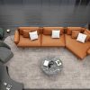 Sofa góc da thiết kế Italia TS256