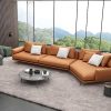 Sofa góc da thiết kế Italia TS256