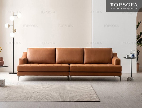 Ghế sofa da công nghệ giá rẻ hơn ghế sofa da thật nên cũng được nhiều gia đình lựa chọn