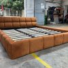 Giường ngủ vải da lộn mã TS625