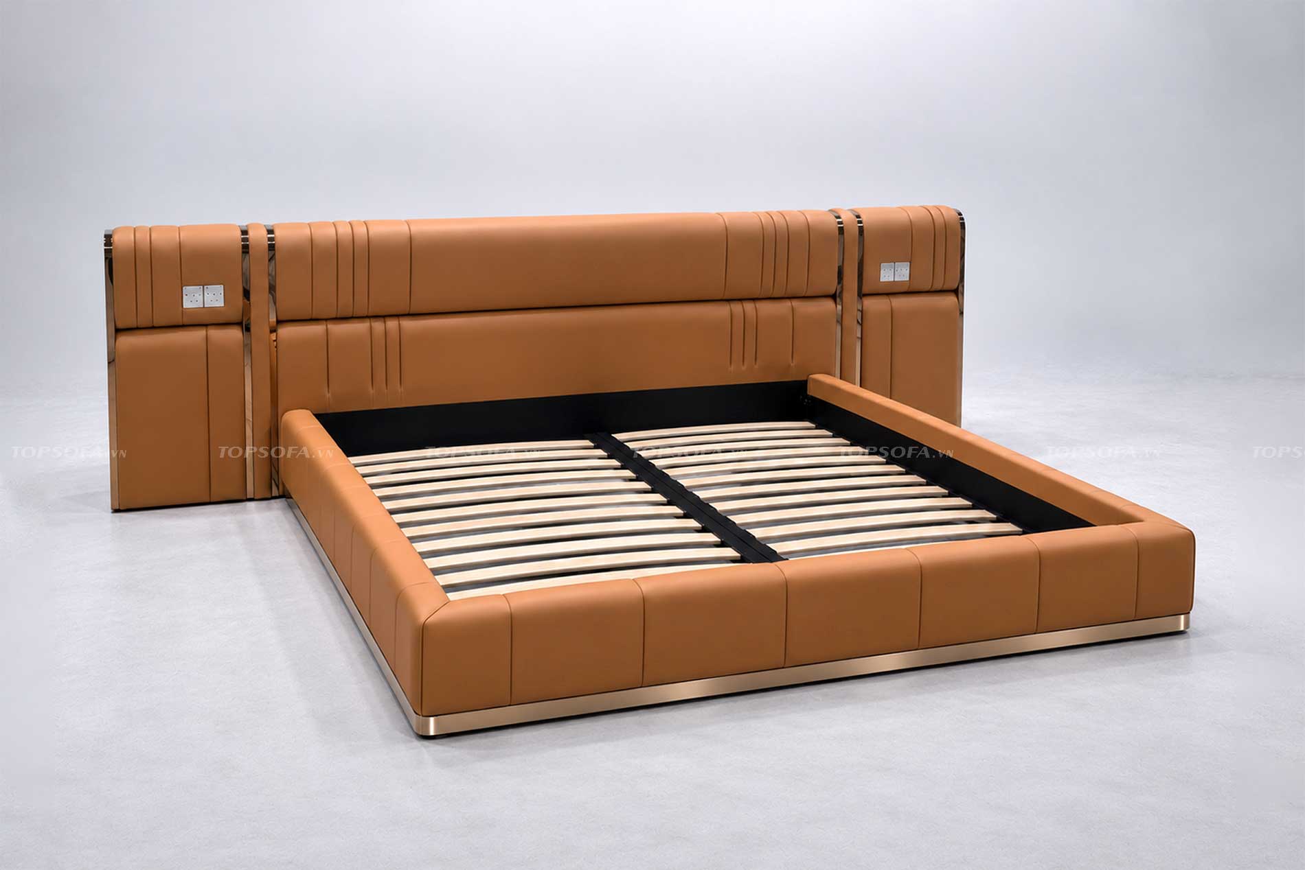 Giường ngủ bọc da cao cấp TS669