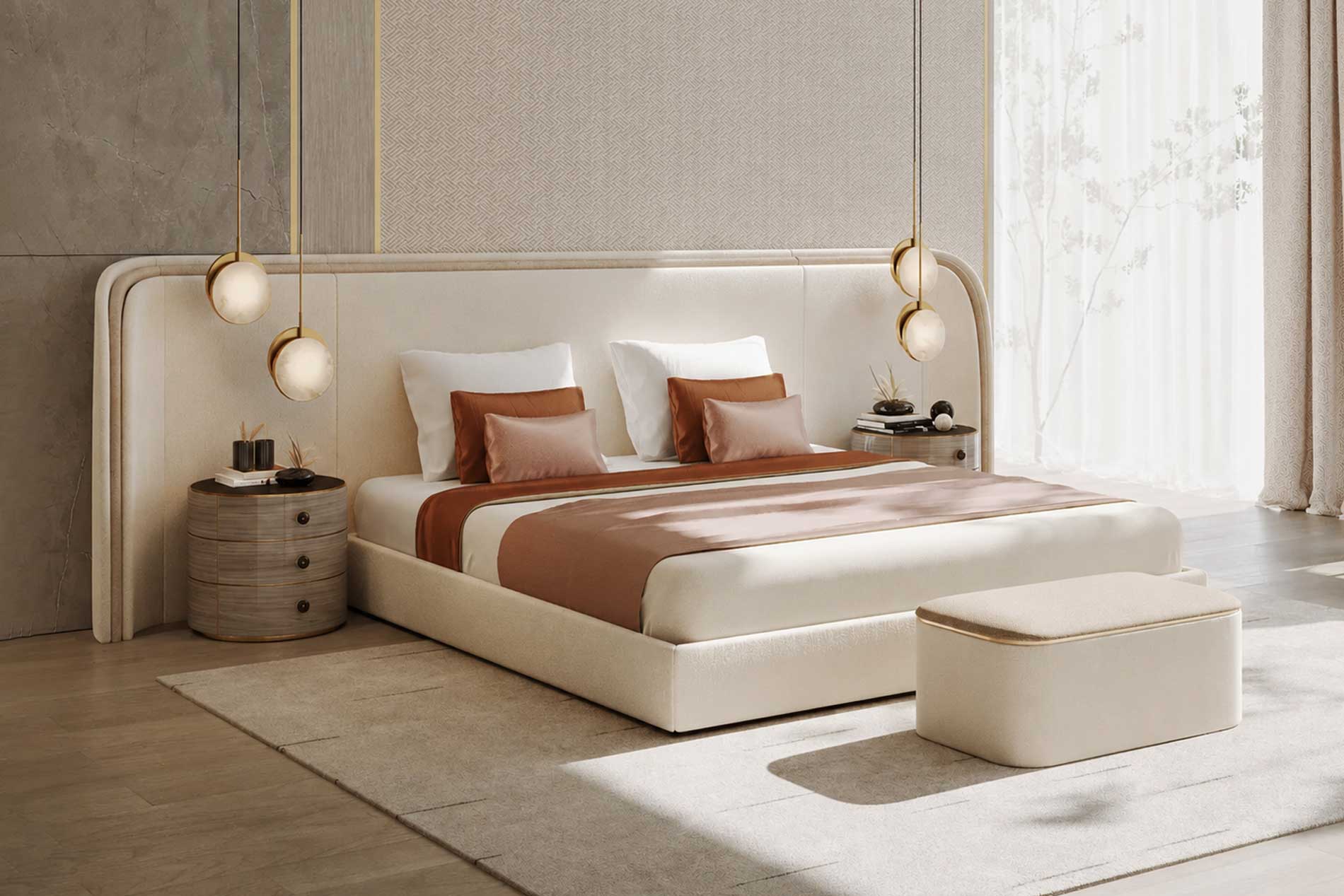 Giường ngủ cao cấp luxury TS670