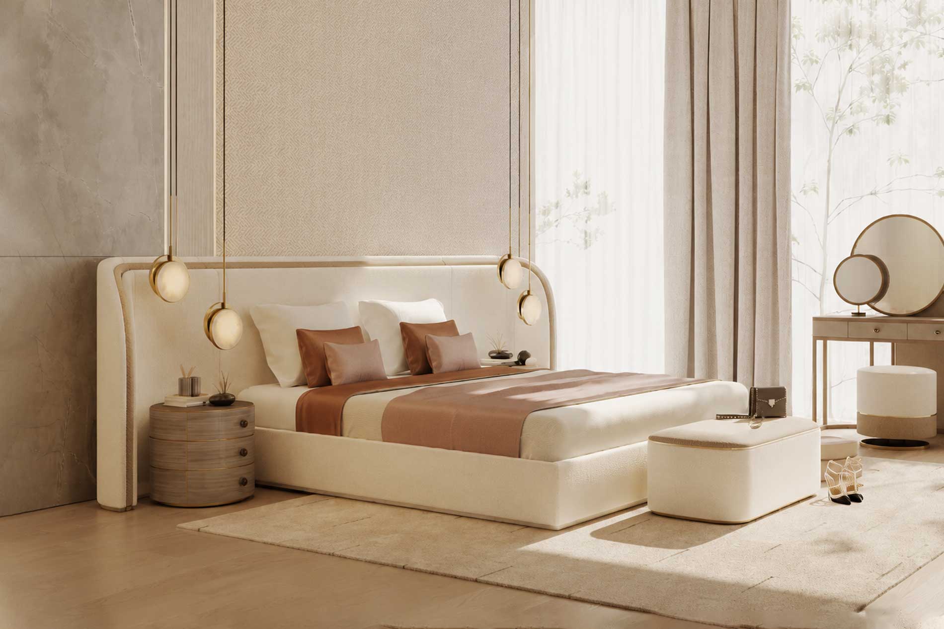 Giường ngủ cao cấp luxury TS670