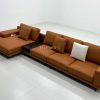 Sofa góc da bò Ý cao cấp TS225