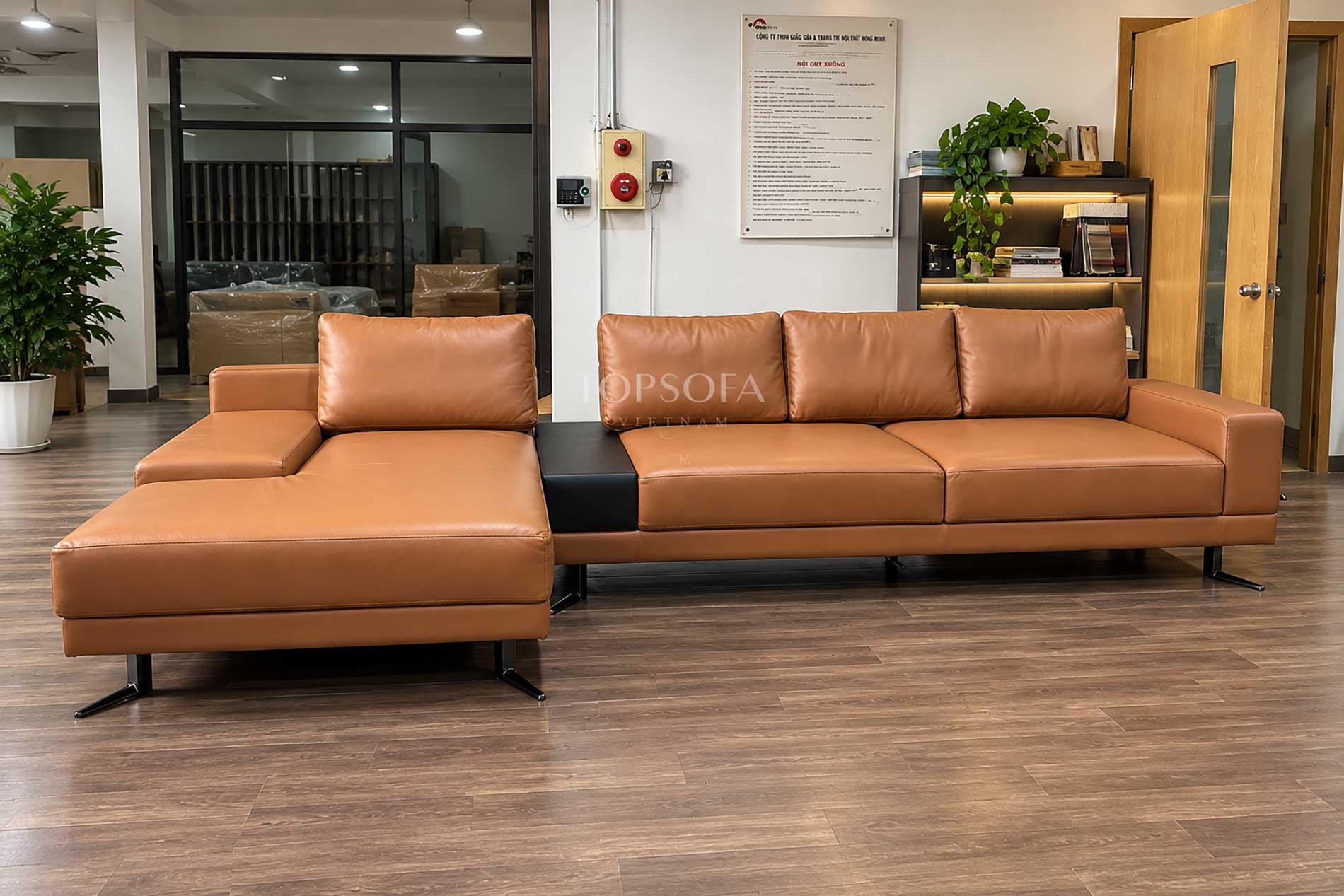 Sofa da bò Ý cao cấp TS225