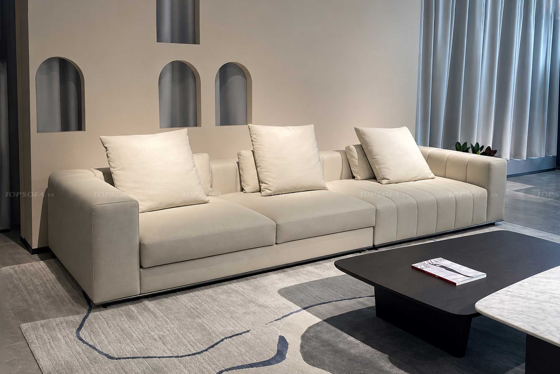 Sofa văng da phong cách Ý TS335