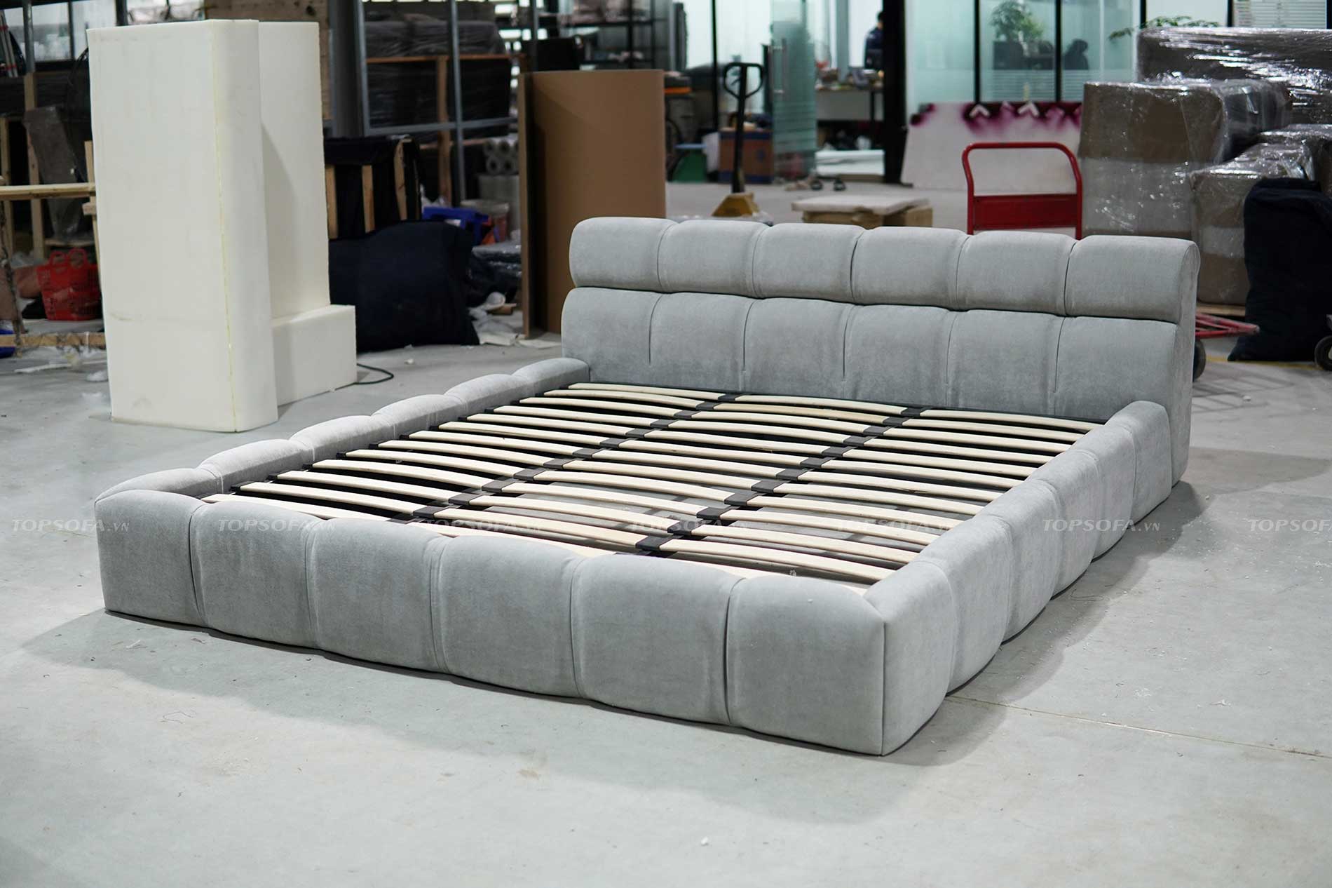 Giường ngủ vải nỉ cao cấp TS627