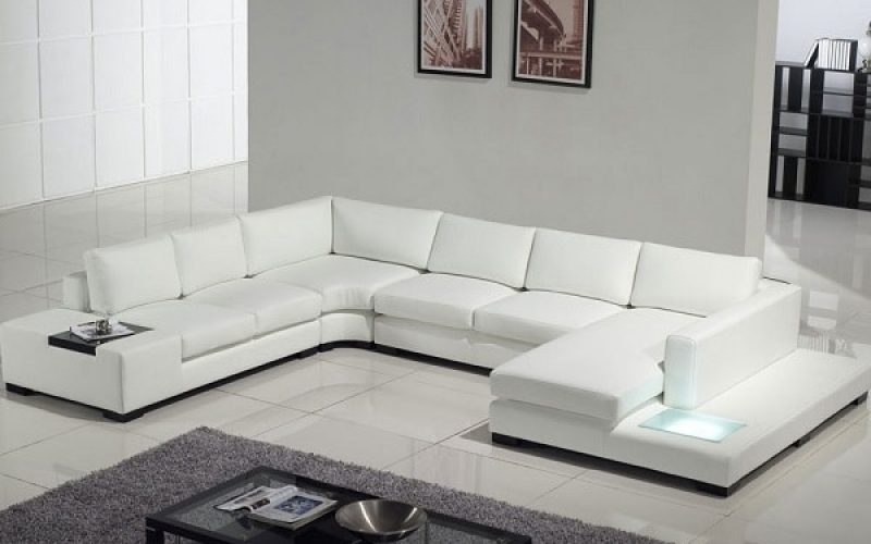 Mẫu sofa chữ U có kích thước đặc biệt dành cho không gian rộng lớn