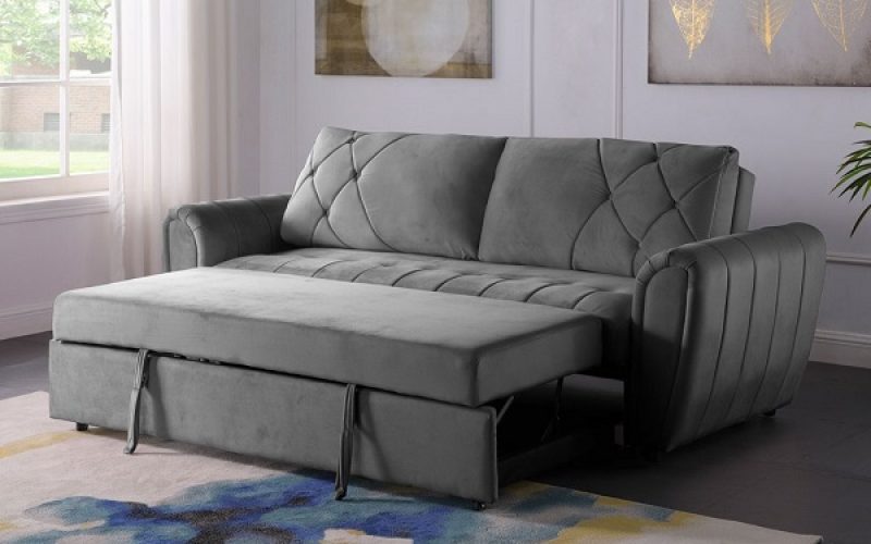 Do được cấu tạo từ phần nện dày dặn, phần khung đỡ chắc chắn nên chiếc giường được tạo ra từ mẫu sofa văng giường kéo này cũng vô cùng thoải mái và chắc chắn